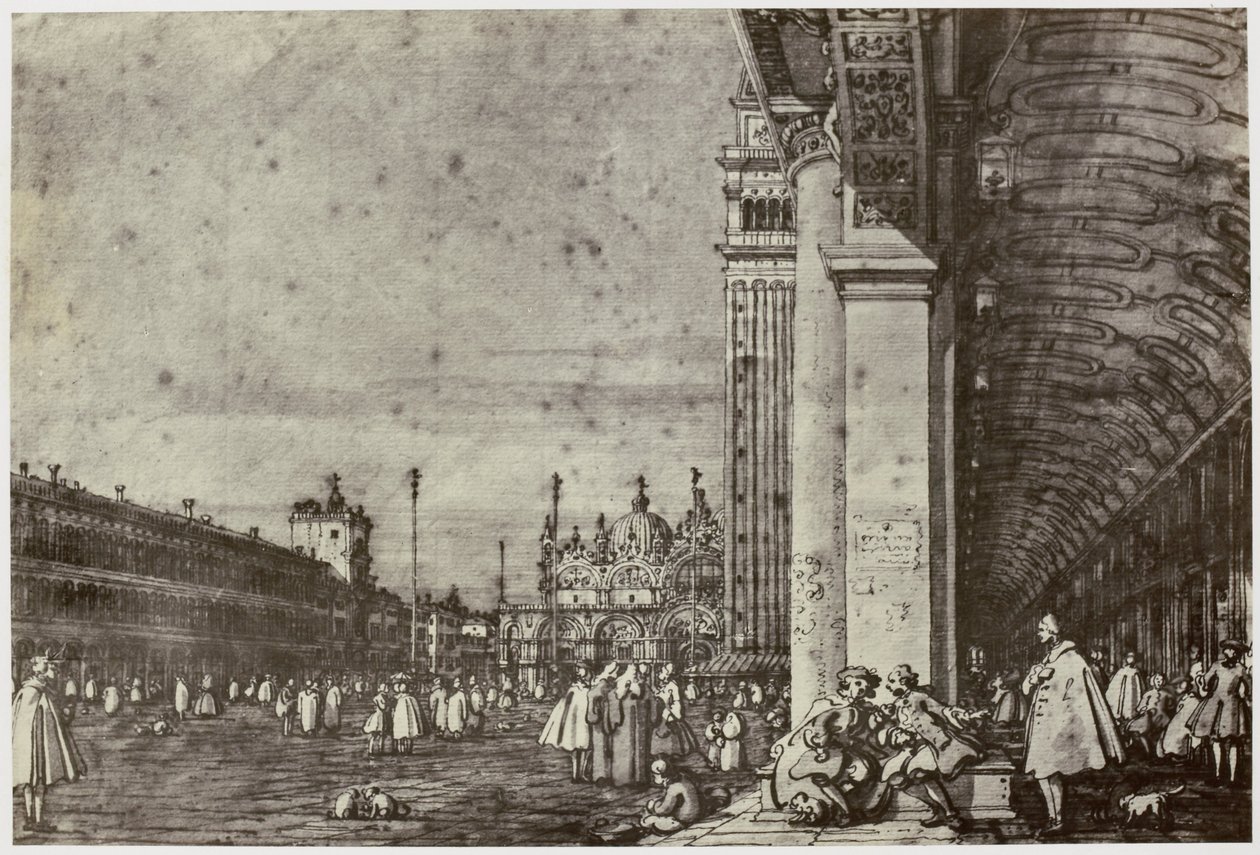 Canaletto, Piazza di San Marco autorstwa Philip Henry Delamotte