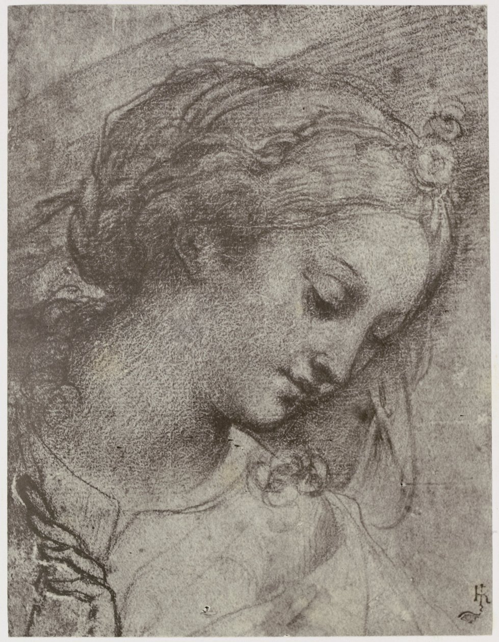 Carlo Dolci, Głowa Dziewicy autorstwa Philip Henry Delamotte