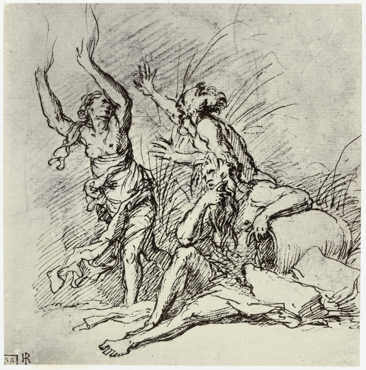 Salvator Rosa, Pan i Syrinx autorstwa Philip Henry Delamotte