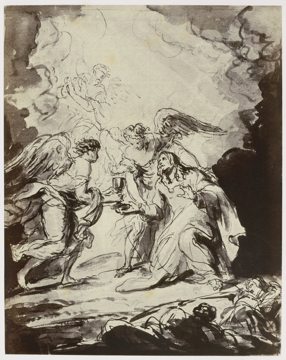 Van Dyck [Vandyke], Agonia w ogrodzie autorstwa Philip Henry Delamotte