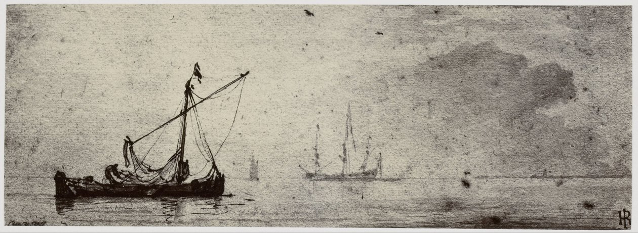 Van der Velde, Barka autorstwa Philip Henry Delamotte
