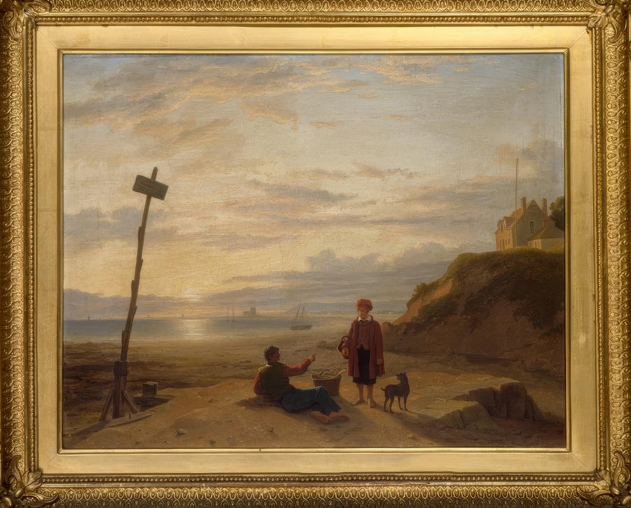 Ph. H. Rogers, Chłopcy od ostryg omawiający poranny połów.../ 1835 autorstwa Philip Hutchins Rogers
