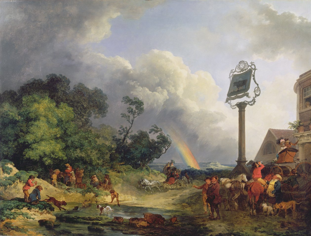 Tęcza autorstwa Philip James de Loutherbourg