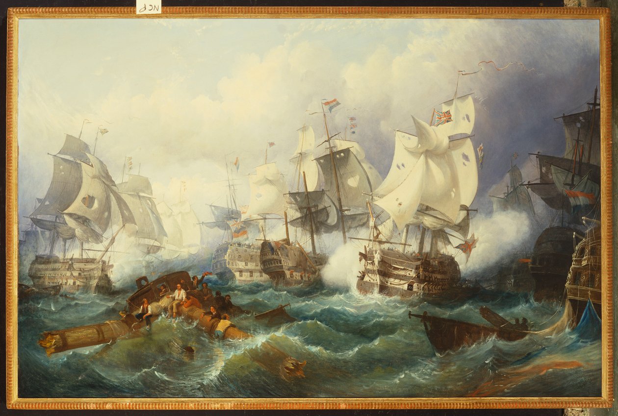 Bitwa pod Trafalgar autorstwa Philip James de Loutherbourg