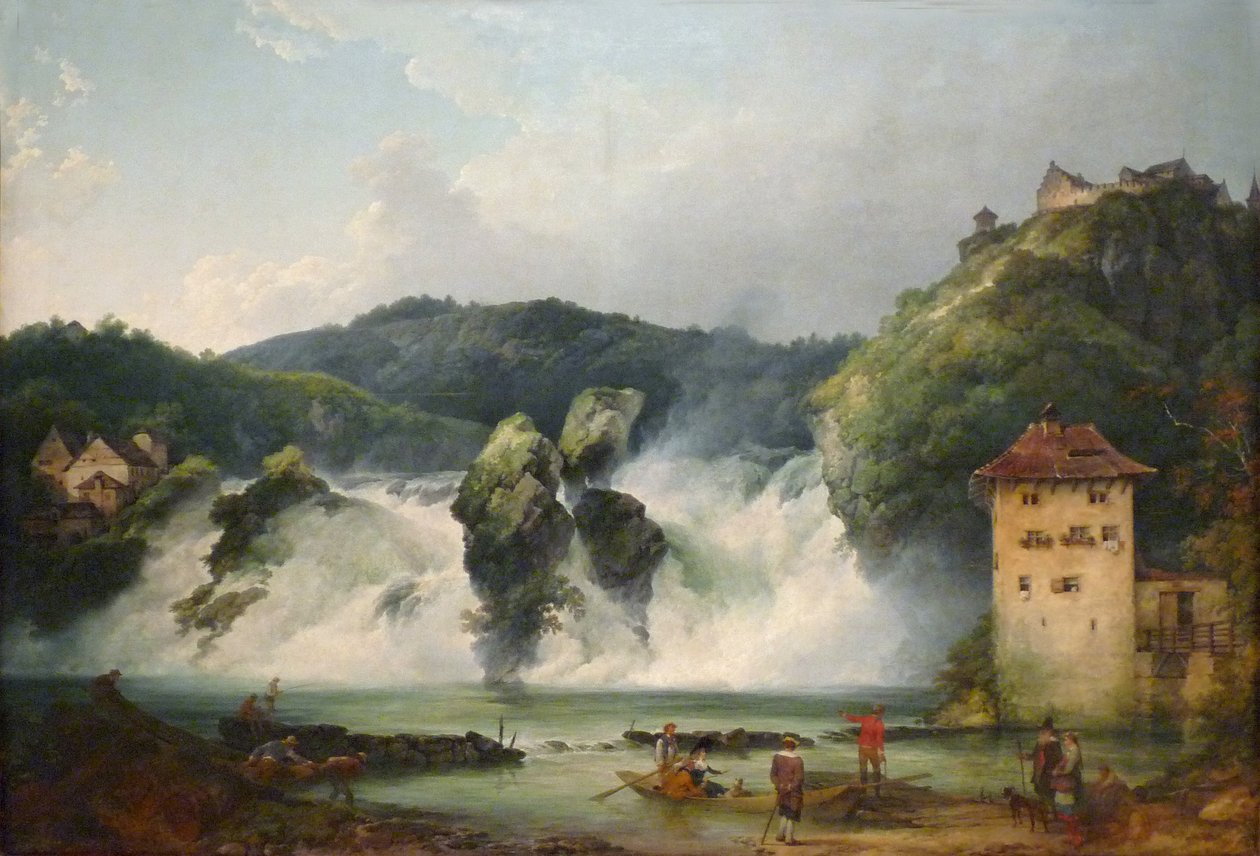 Wodospady Renu w Schaffhausen autorstwa Philip James de Loutherbourg