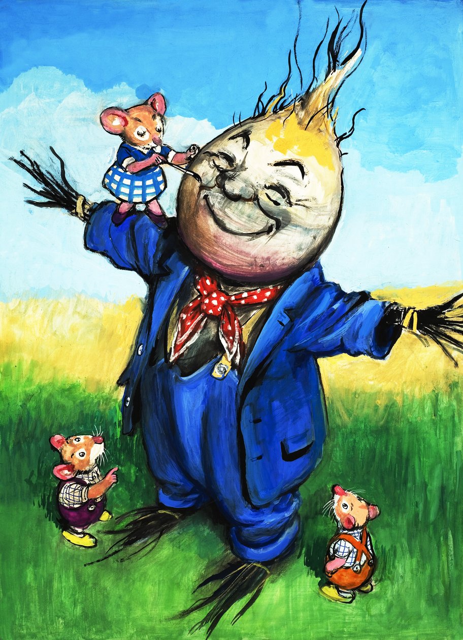 Mysz miejska i mysz wiejska (gwasz na papierze) autorstwa Philip Mendoza