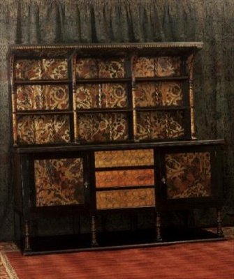 Kredens z panelami dekoracyjnymi, ok.1892 (drewno) autorstwa Philip Webb