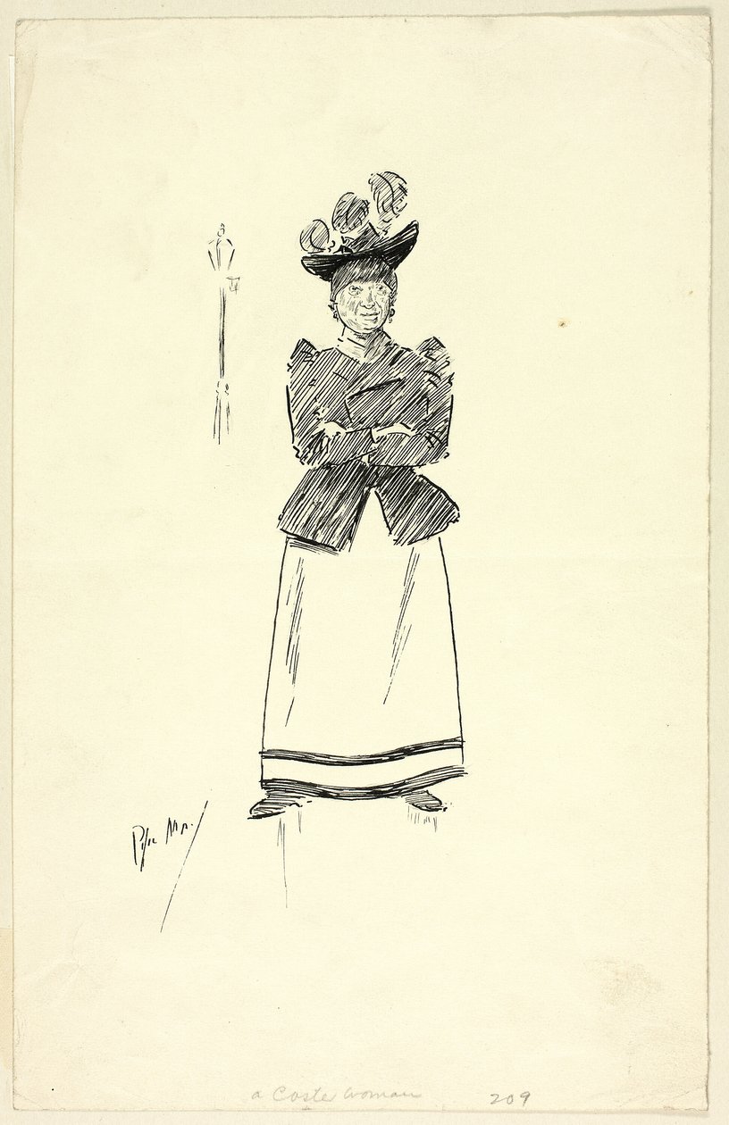 Kobieta Coster autorstwa Philip William May