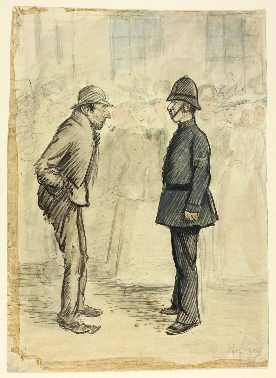 Policjant i Tramp autorstwa Philip William May