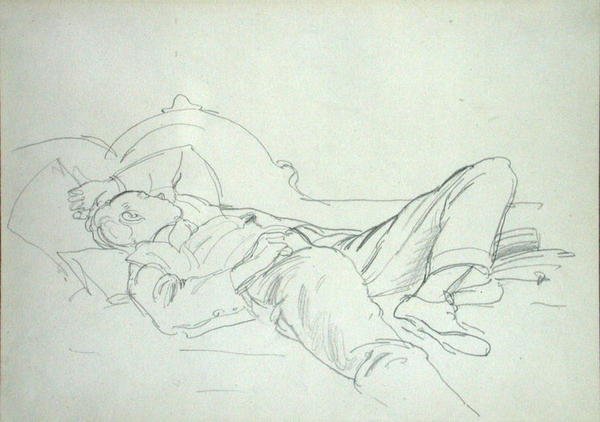 Drzemka (ołówek na papierze) autorstwa Philip Wilson Steer