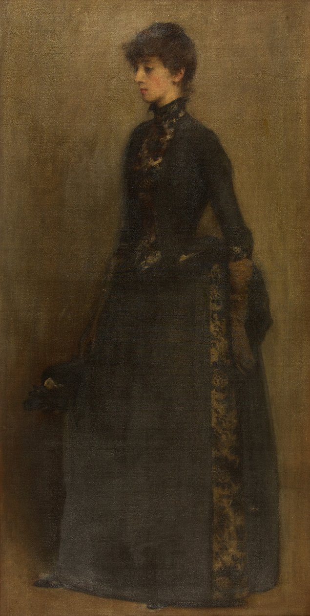Dama w szarości: Pani Montgomery (olej na płótnie) autorstwa Philip Wilson Steer