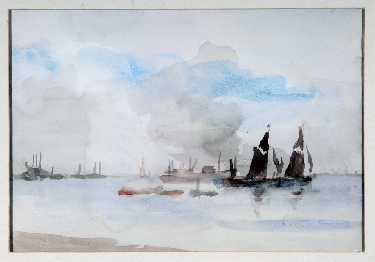 Barki Tamizy, Greenhithe autorstwa Philip Wilson Steer