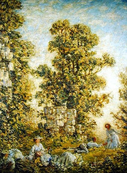 Piknik, Mały Dziekan (olej na płótnie) autorstwa Philip Wilson Steer