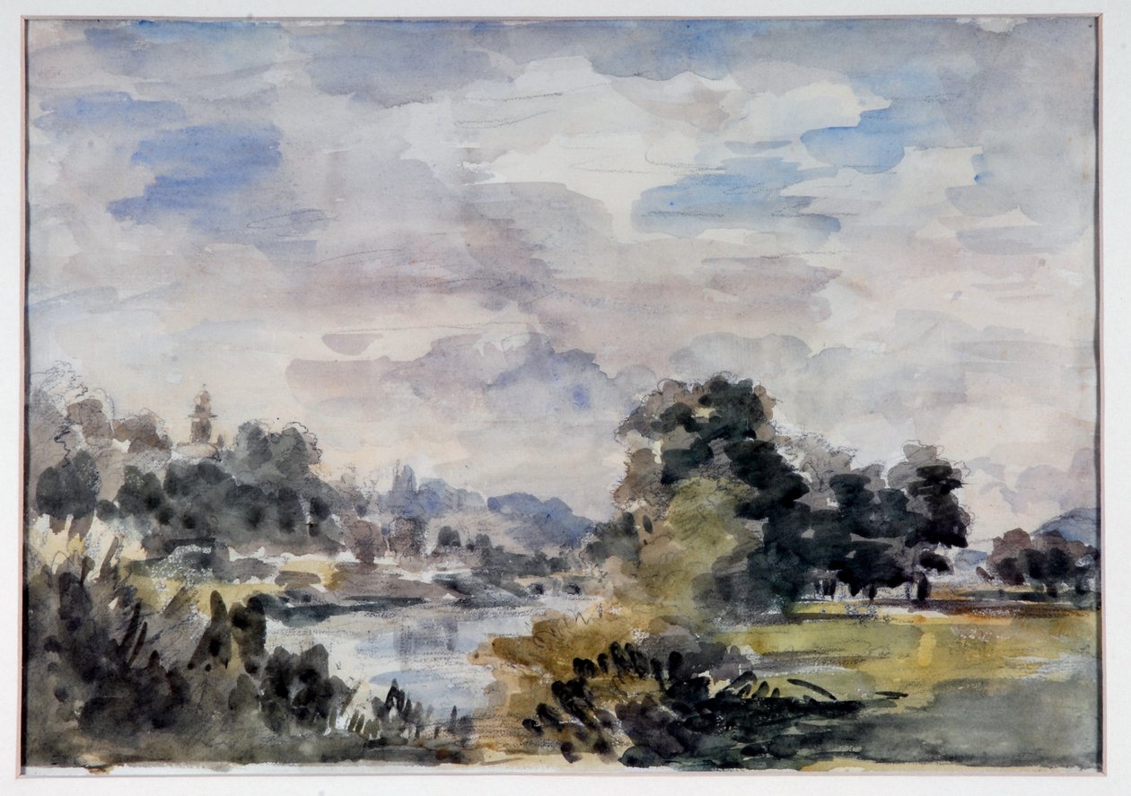 Widok w pobliżu Bridgnorth, ok. 1925 (akwarela na papierze) autorstwa Philip Wilson Steer