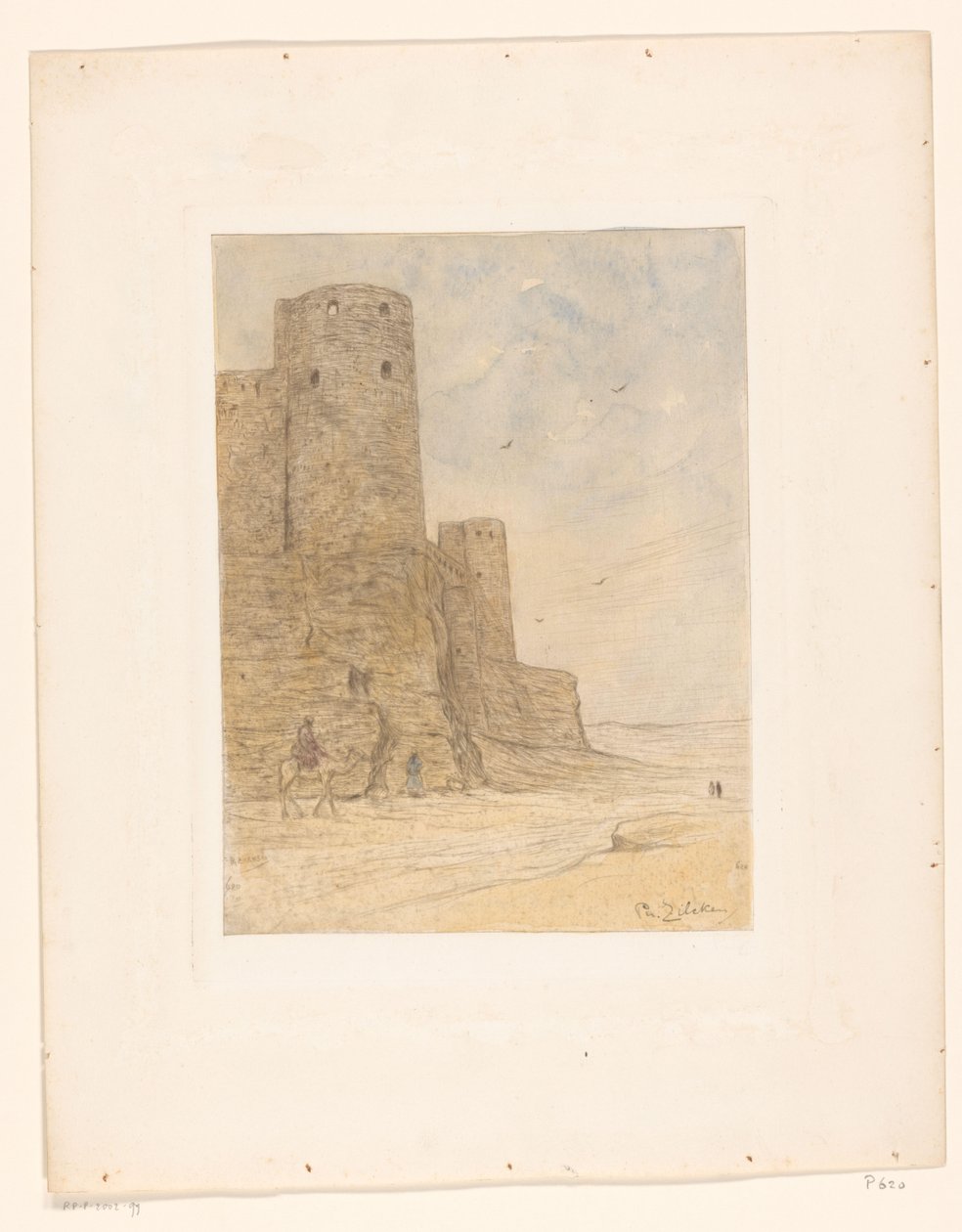 Zamek na pustyni Les remparts de Salladin (tytuł oryginalny) autorstwa Philip Zilcken (signed by artist)