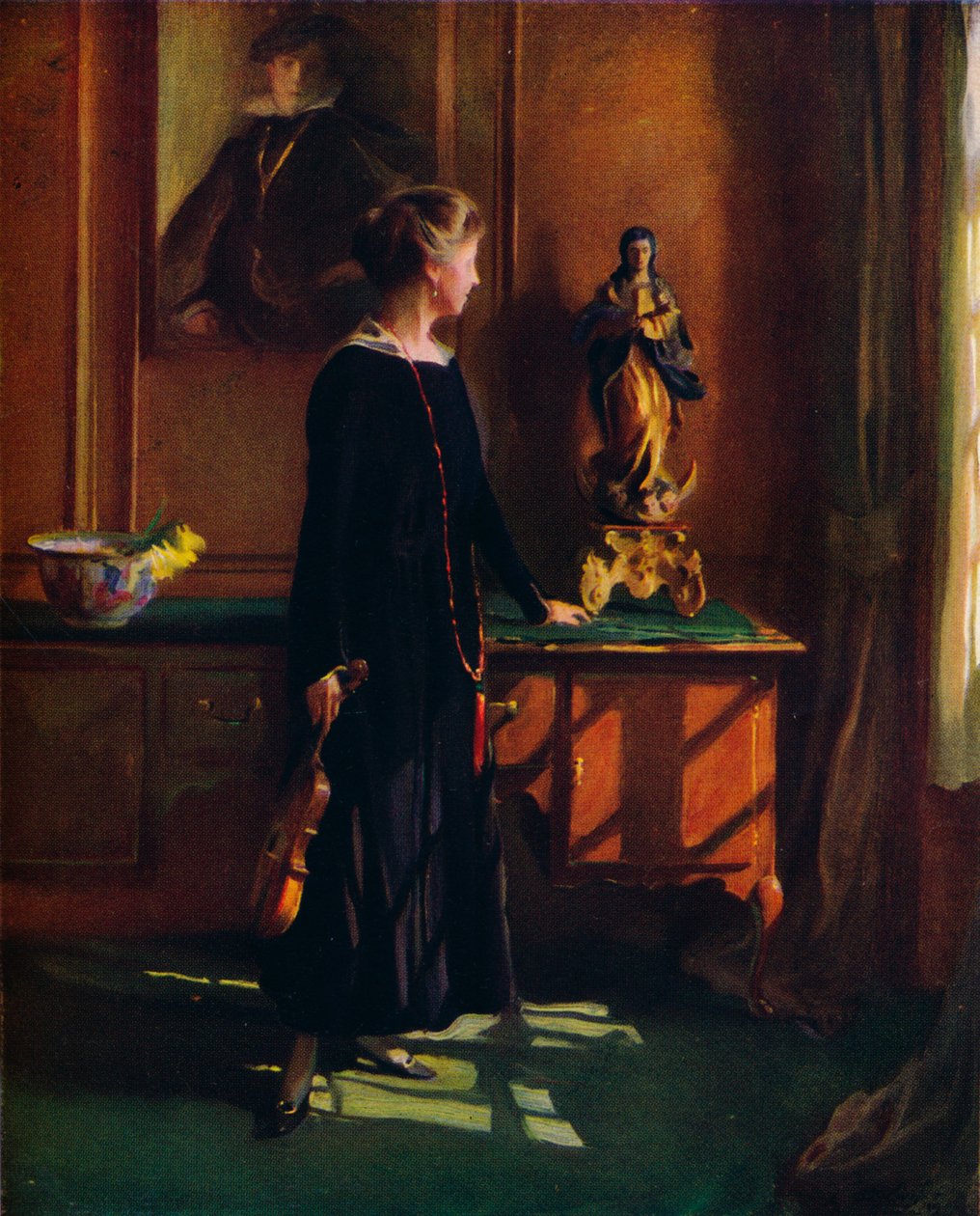 Lucy de Laszlo, żona artysty, 1919 autorstwa Philip de László