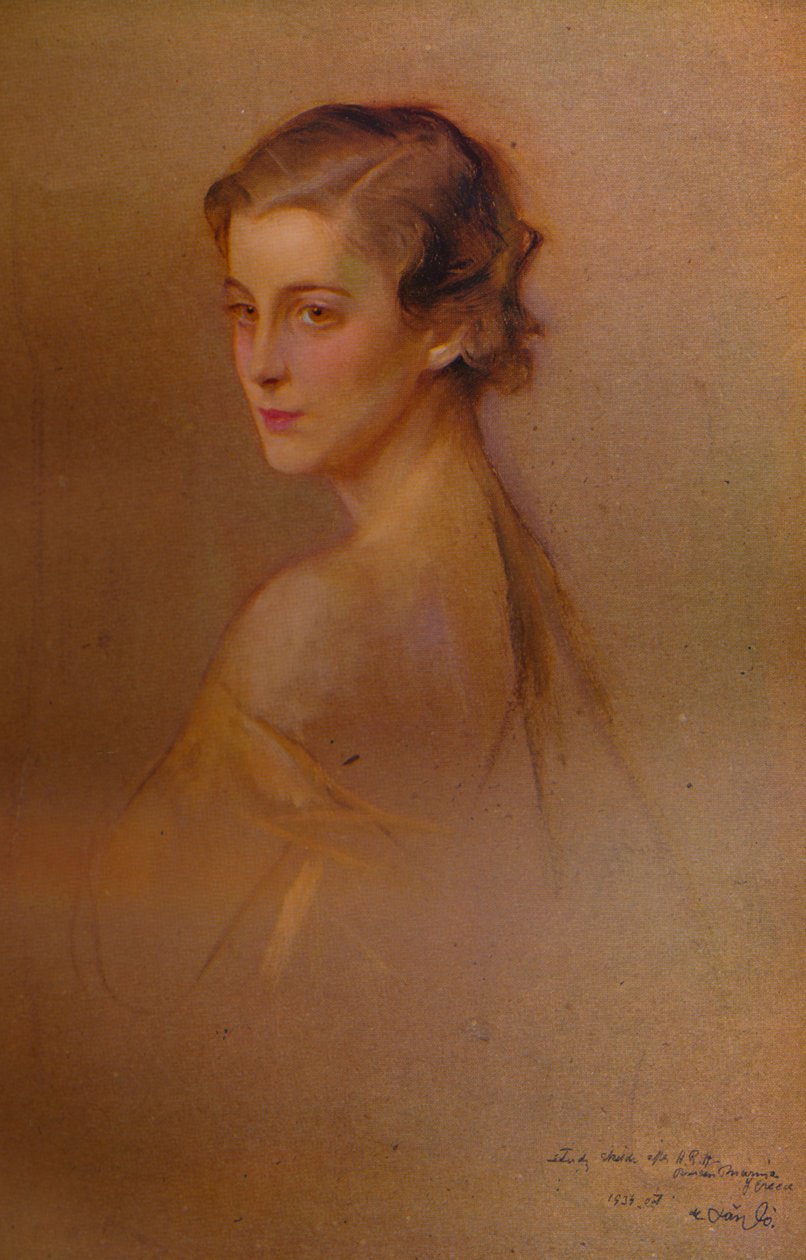 Portret studyjny JKW Księżnej Kentu, 1934 1935. Artyści: Fulop Laszlo, Philip A de Laszlo. autorstwa Philip de László