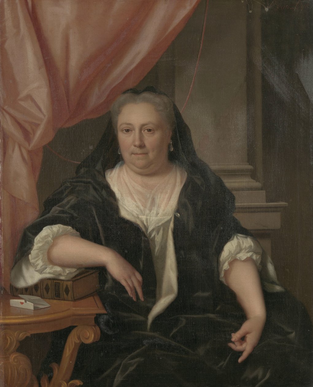 Portret Marii van Citters (1684-1752), żony Caspara Adriaena Parduyn autorstwa Philip van Dijk