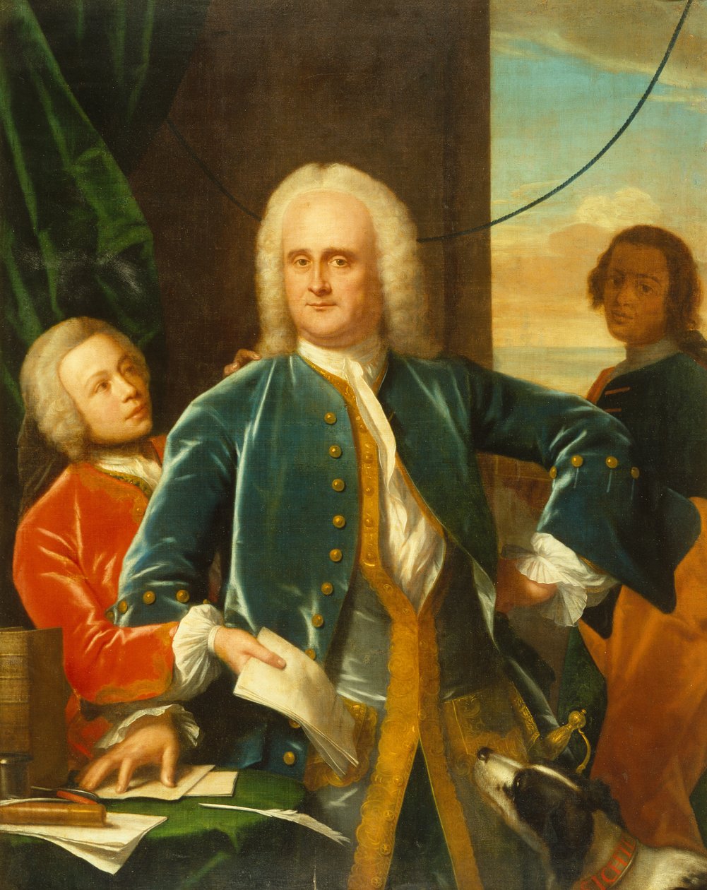 Jan Albert Sichterman z synem Janem Albertem autorstwa Philip van Dyck