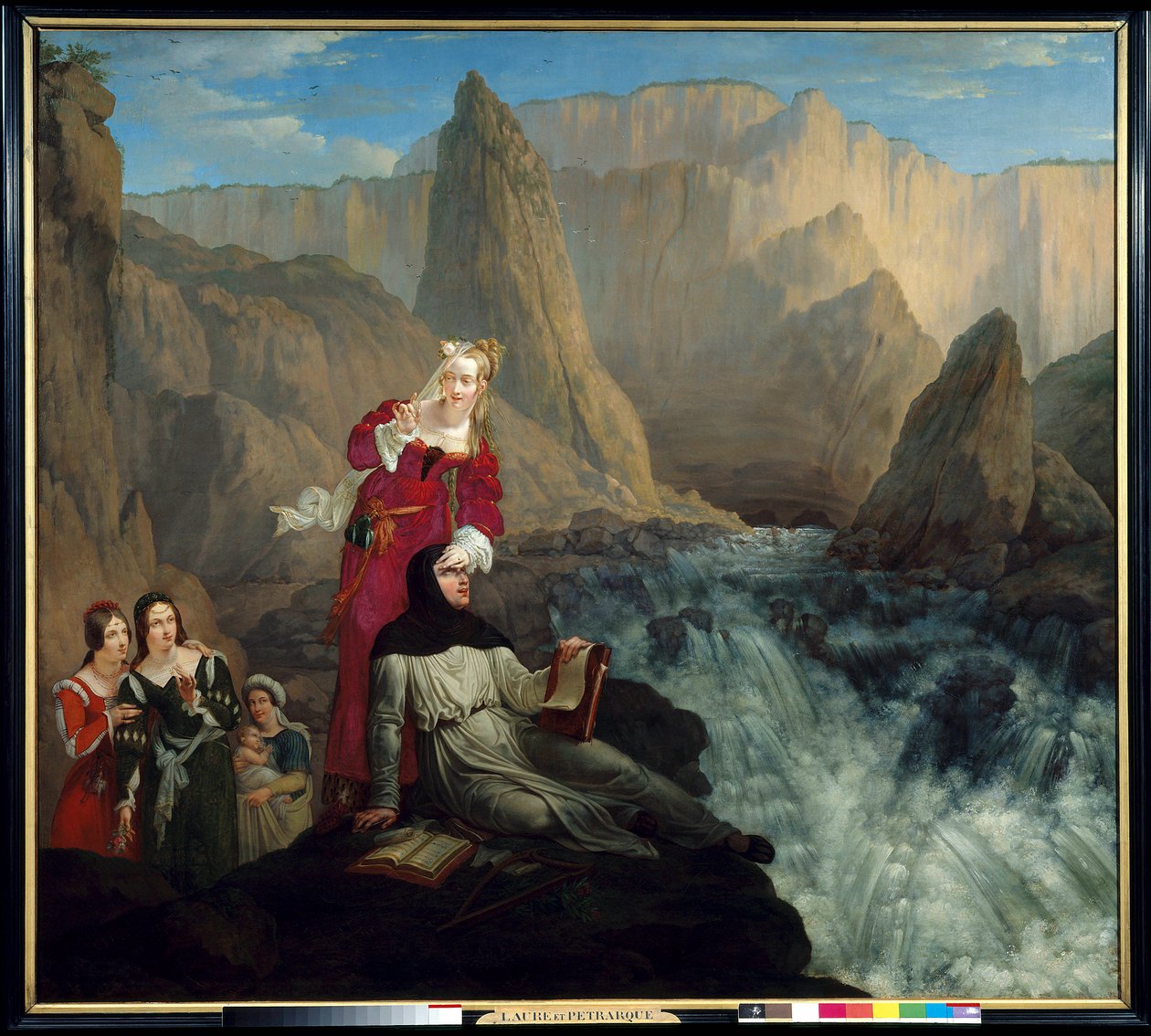 Laure i Petrarque do Fontaine de Vaucluse. Obraz Philippe Jacques (Philippe Jacques) Van Bree (1786-1871) autorstwa Philipe Jacques van Bree