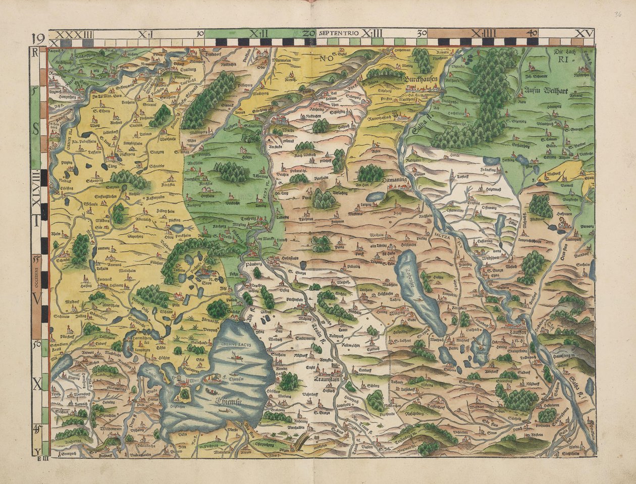Philipp Apian - Bawarskie stoły wiejskie z 1568 r. (panel 19) ok. 1 autorstwa Philipp Apian