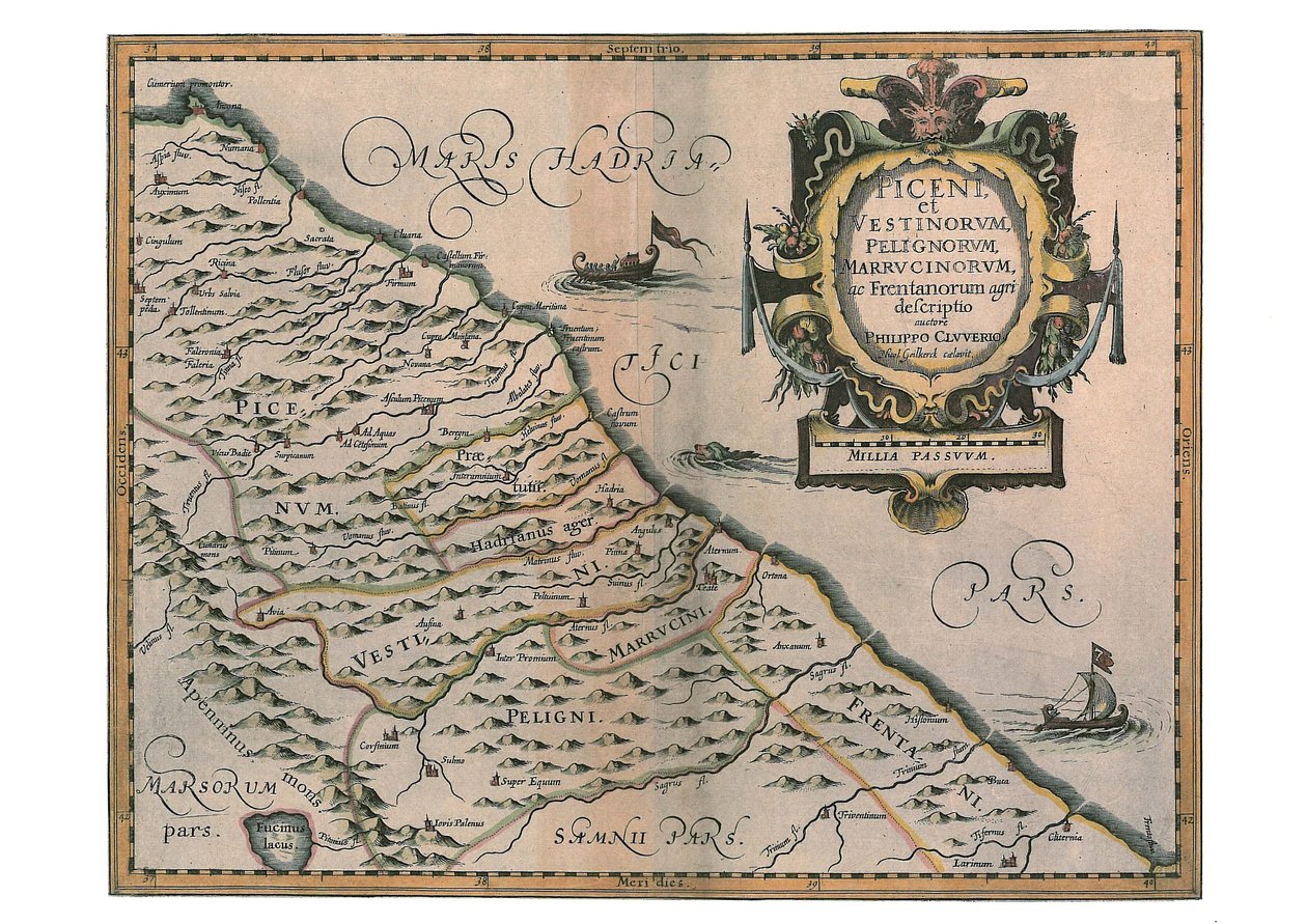 Piceni i Vestini, Peligni i Marrucini autorstwa Philipp Clüver