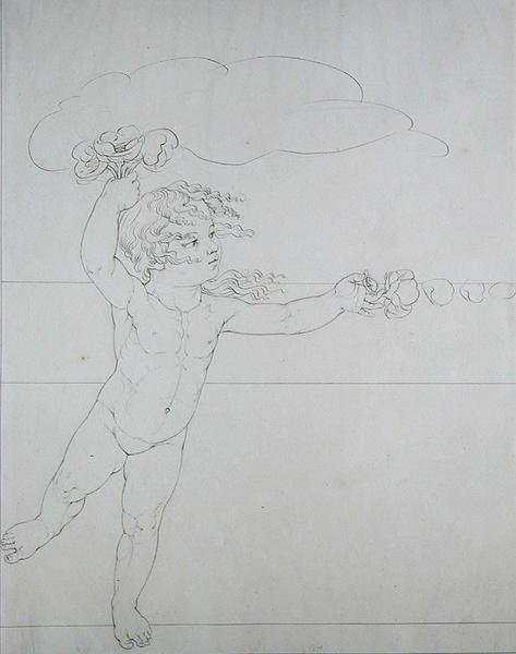 Dżin z różą, studium do Poranka, 1803 autorstwa Philipp Otto Runge