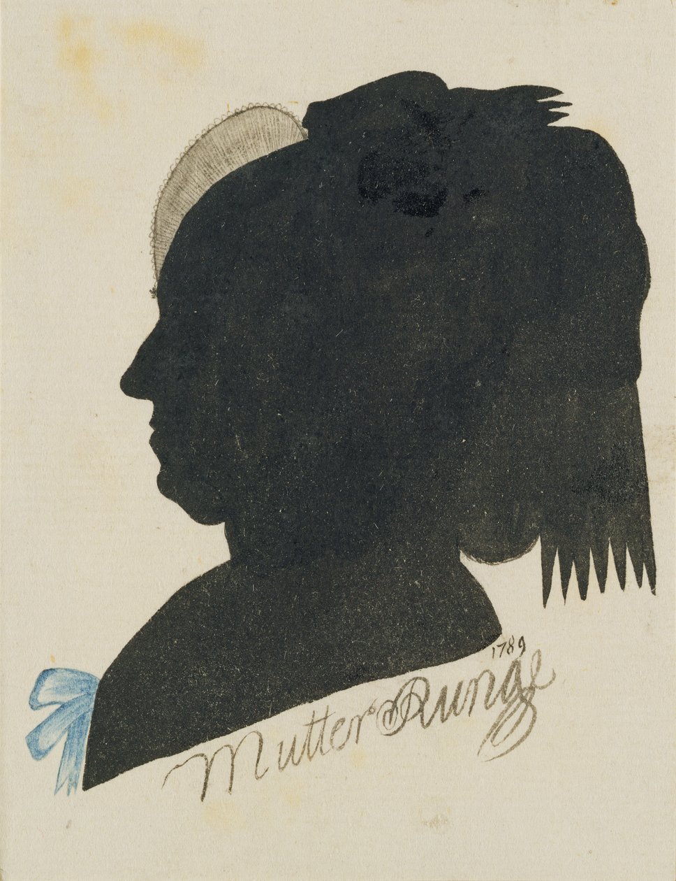 Magdalena Runge (Matka Runge), 1789 (indyjski tusz i toaleta na papierze) autorstwa Philipp Otto Runge