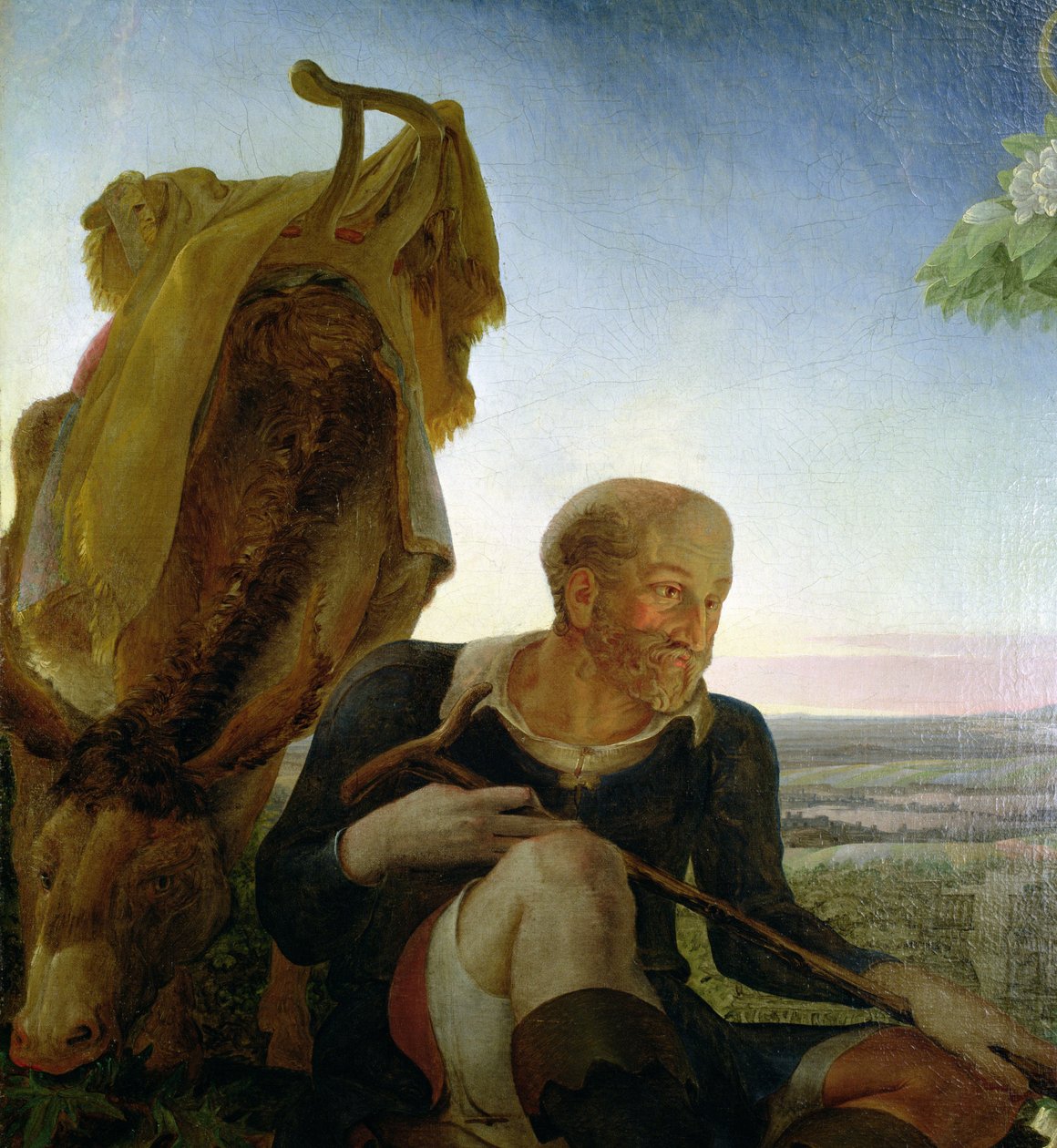 Św. Józef z „Odpocznij w ucieczce do Egiptu”, 1805-06 (detal z 141645) autorstwa Philipp Otto Runge