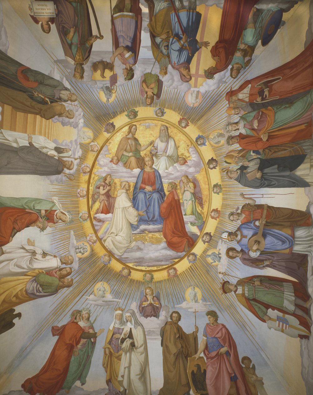 „Empyreum”, sala Dantego, Casino Massimo, Rzym, 1818-24 autorstwa Philipp Veit