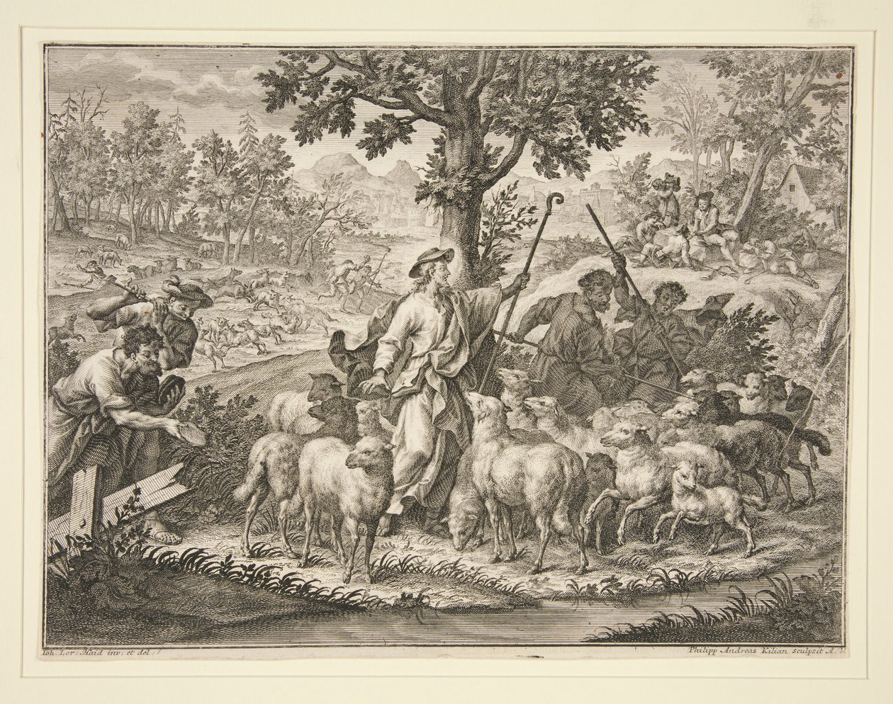 Chrystus jako Pasterz autorstwa Philipp Andreas Kilian
