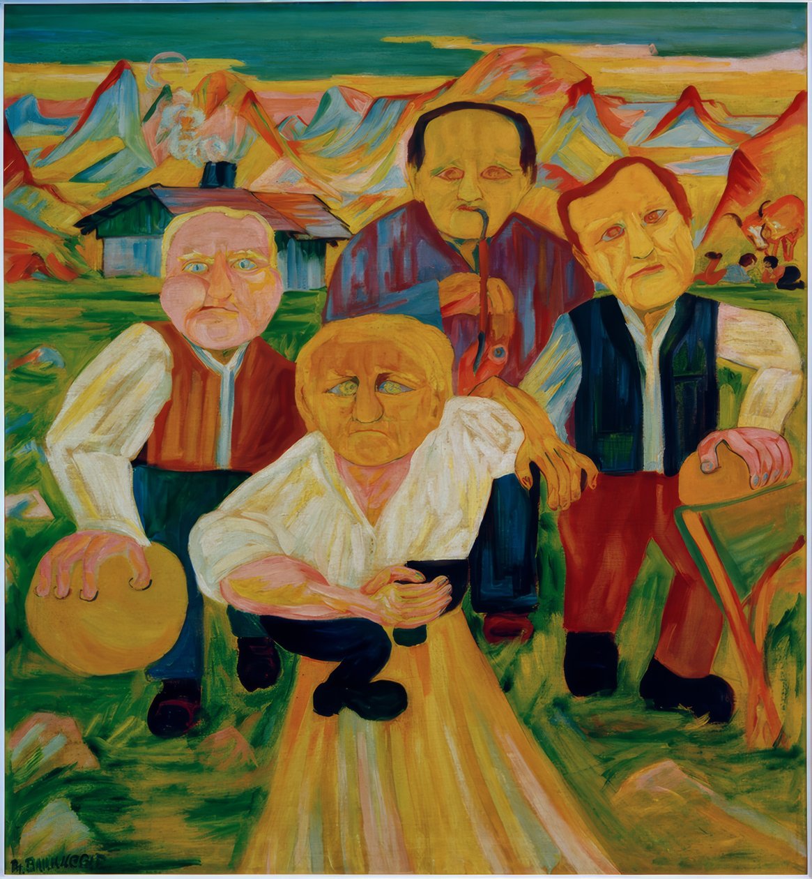 Melonik na Alpach (gracz w kręgle) autorstwa Philipp Bauknecht