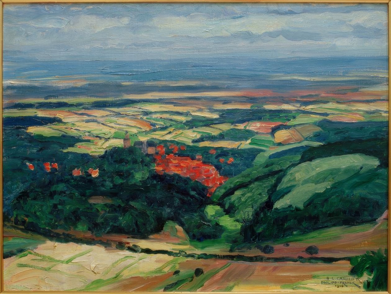 Widok na Kronberg na główną równinę autorstwa Philipp Franck