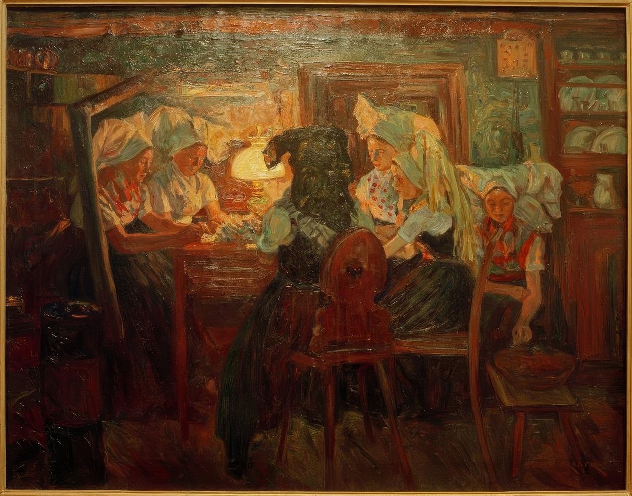W świetle lampy autorstwa Philipp Franck