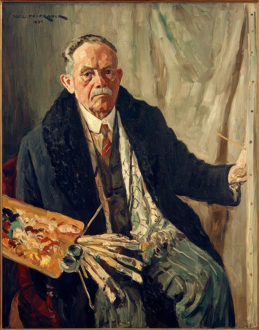 Autoportret w płaszczu autorstwa Philipp Franck