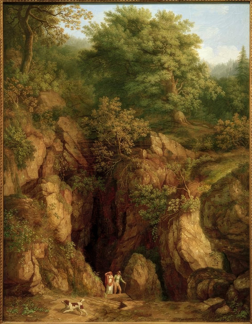J.Ph. Hackert, Grota św. Franciszka na Monte Verna I. autorstwa Philipp Hackert