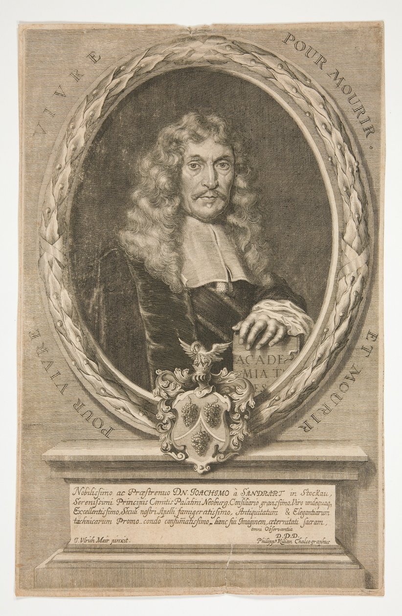 Portret Joachima von Sandraert autorstwa Philipp Kilian