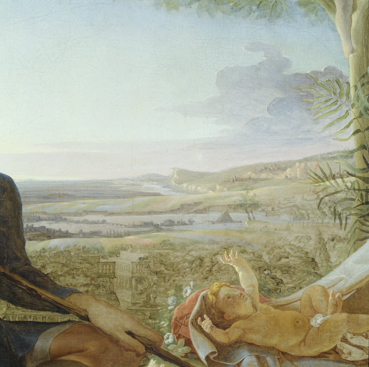 Dzieciątko Chrystus i krajobraz z Odpoczynku w ucieczce do Egiptu, 1805-06 (szczegóły z 141645) autorstwa Philipp Otto Runge