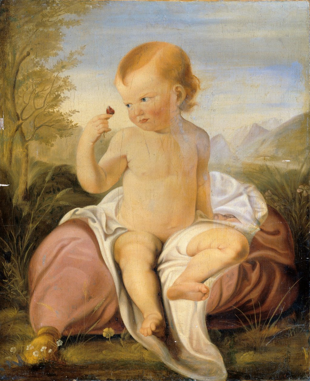 Dziecko z kwiatem groszku autorstwa Philipp Otto Runge