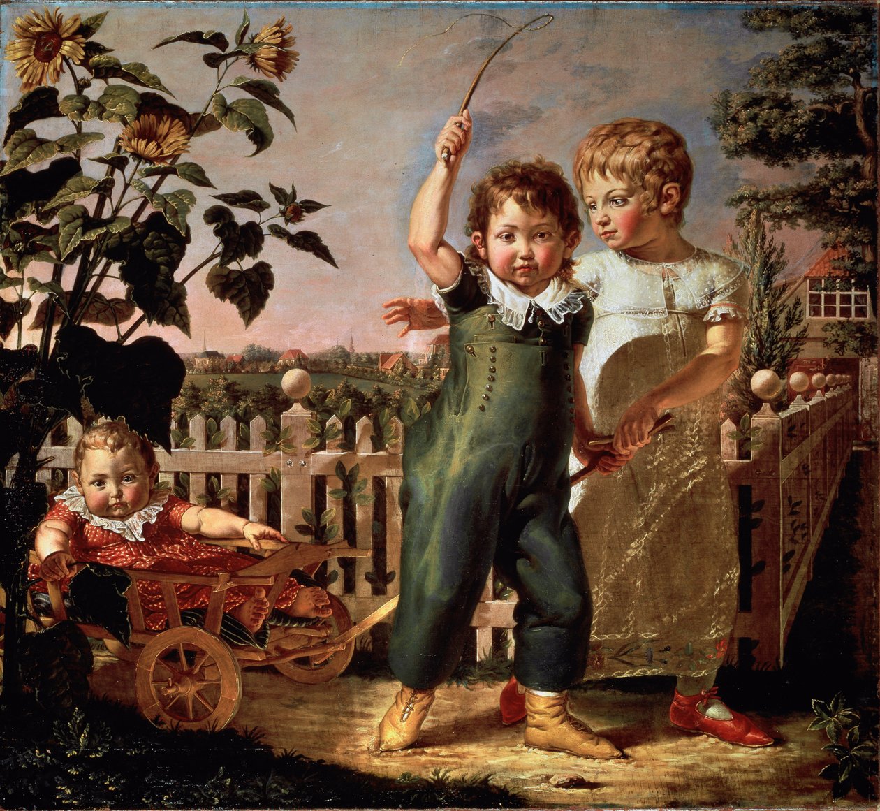 Portret dzieci Hulsenbeck Obraz autorstwa Philippa Otto Runge (1777-1810) 1805 nd. 130,5x140,5 cm Hamburg, Kunsthalle autorstwa Philipp Otto Runge