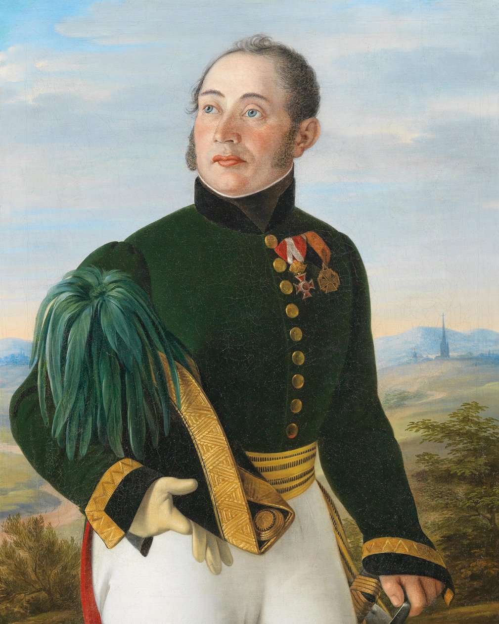 Portret feldmarszałka porucznika Friedricha von Spannoghe 1782-1850, 1830. autorstwa Philipp Stöhr