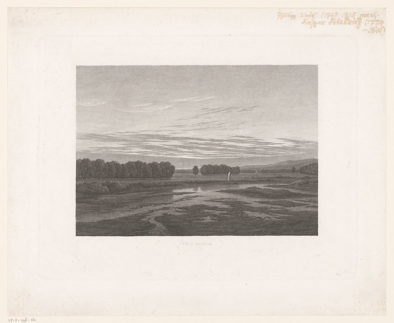 Widok na Łabę Abend an der Elbe autorstwa Philipp Veith
