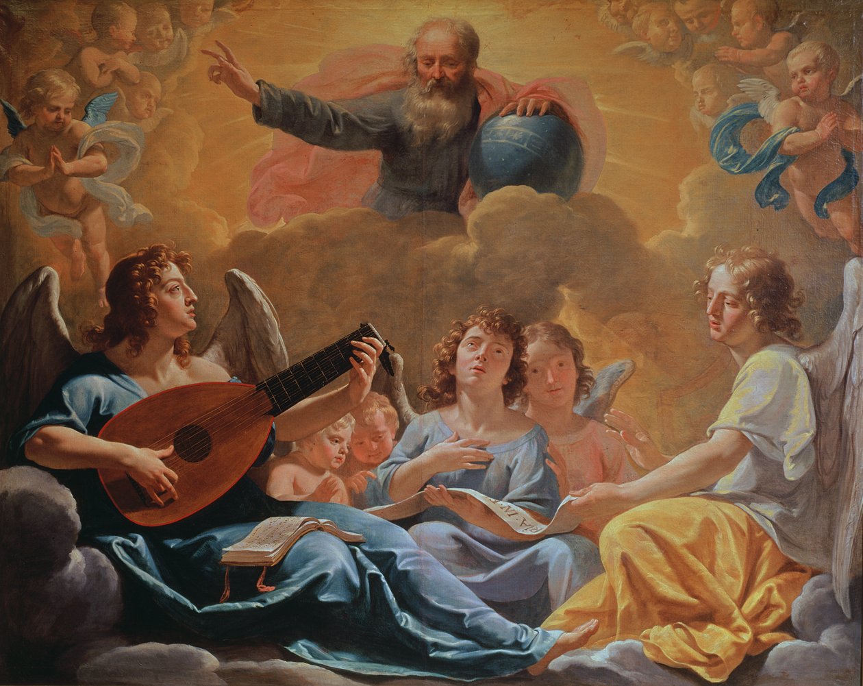 Koncert Aniołów autorstwa Philippe de Champaigne