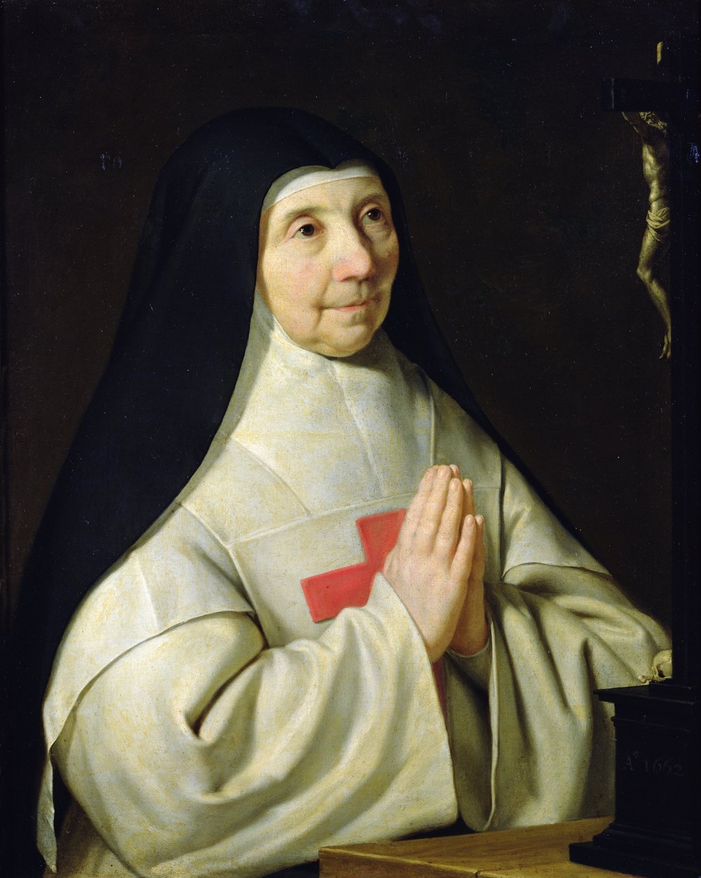 Portret Katarzyny-Agnes Arnauld, 1662 autorstwa Philippe de Champaigne