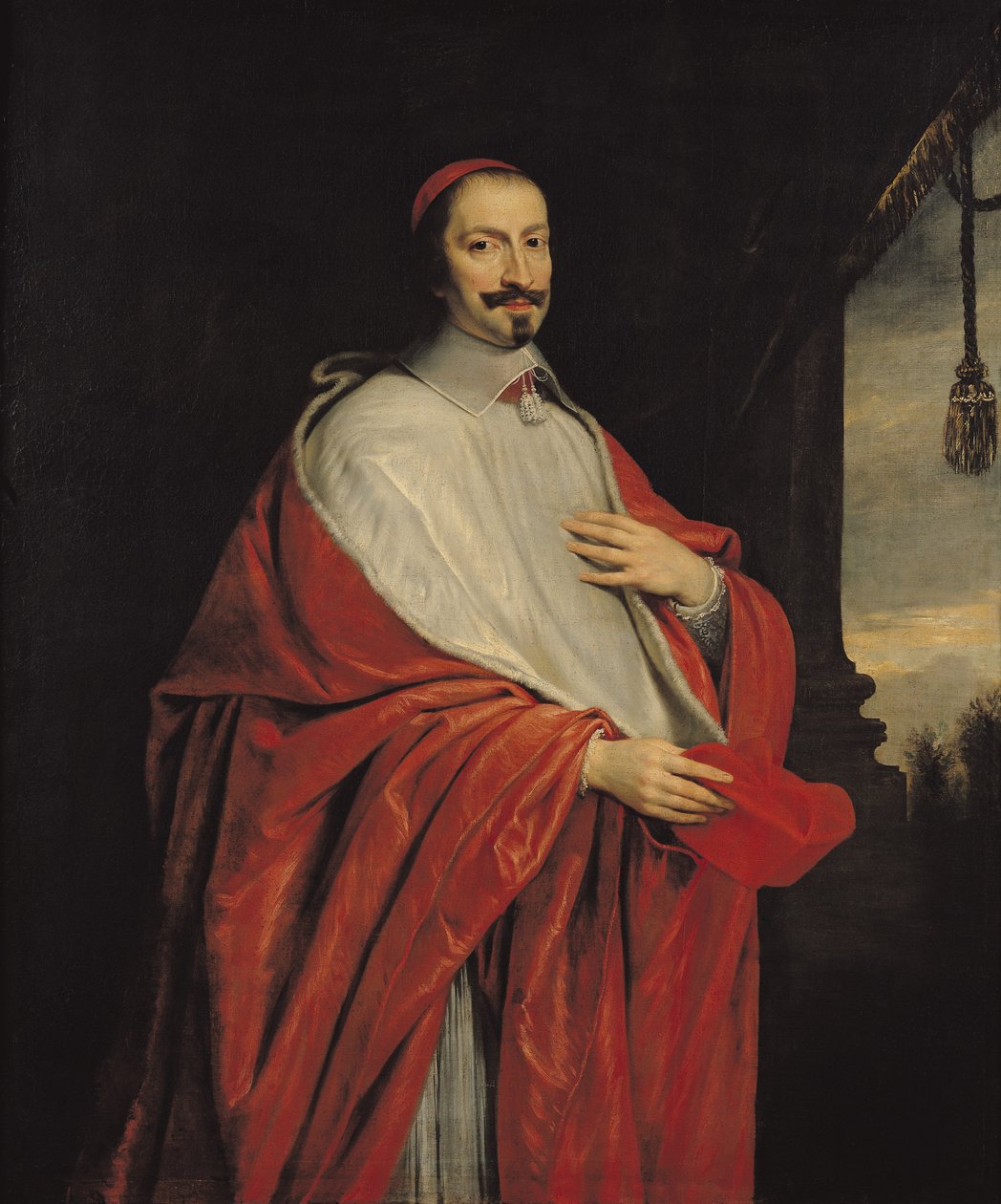 Portret Julesa Mazarina (1602-61) autorstwa Philippe de Champaigne