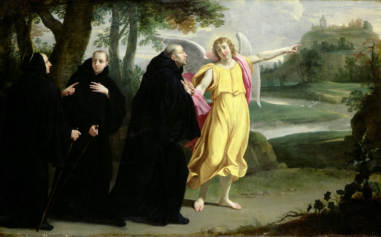 Scena z życia św. Benedykta autorstwa Philippe de Champaigne