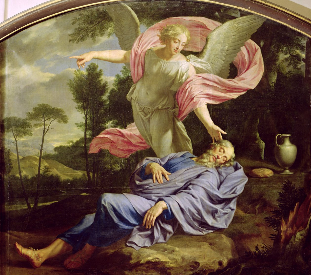 Sen Eliasza, 1650-55 autorstwa Philippe de Champaigne