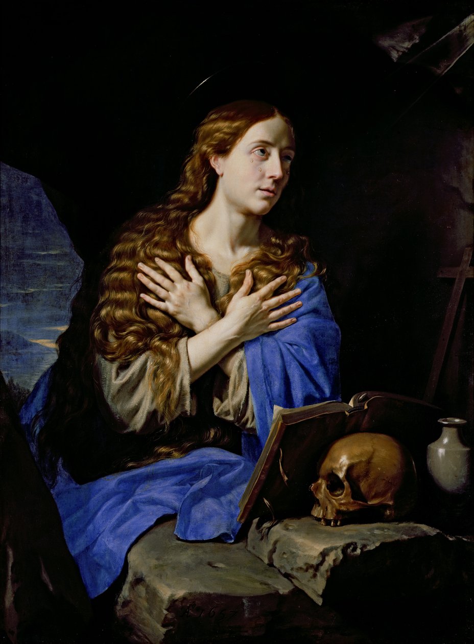 Pokutująca Magdalena, 1657 autorstwa Philippe de Champaigne