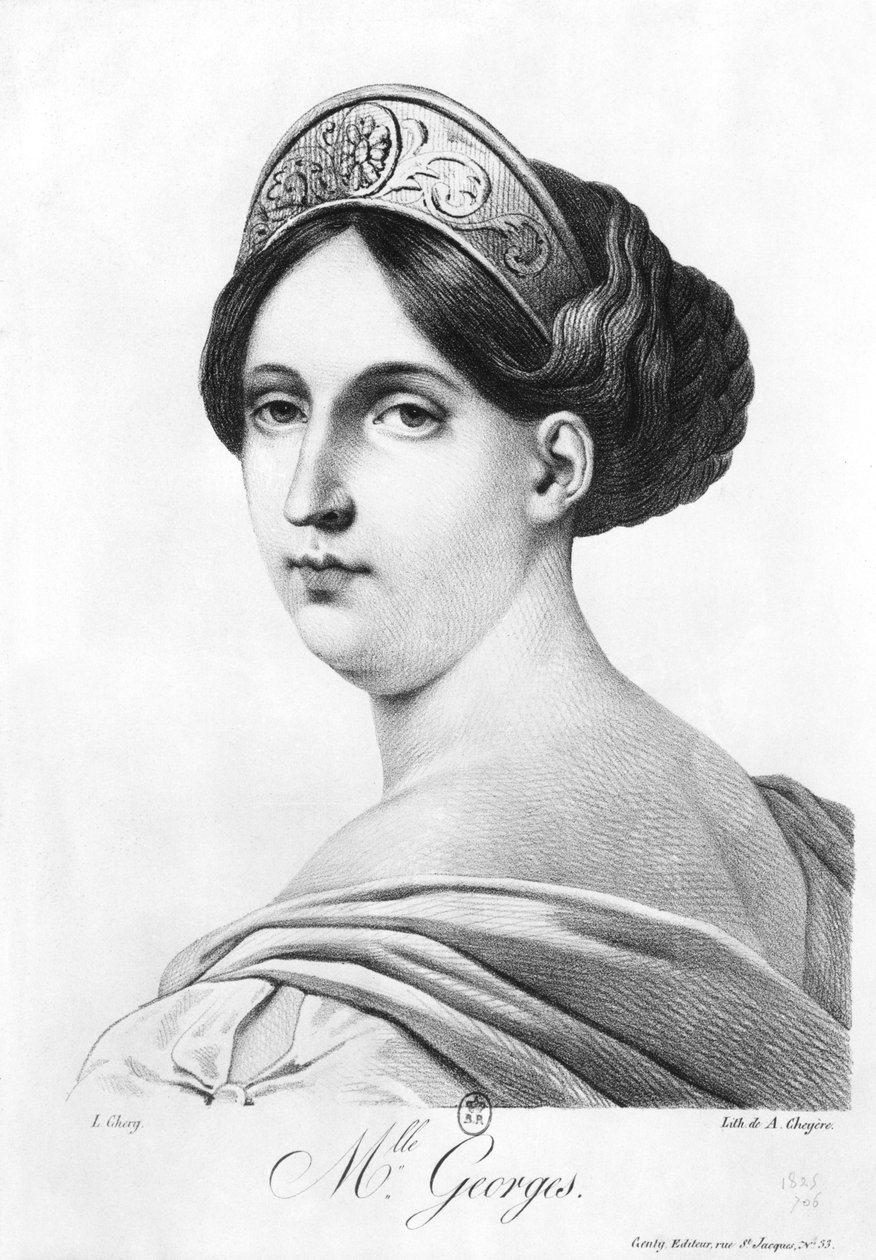 Mademoiselle George, 1825 r autorstwa Philippe Chery