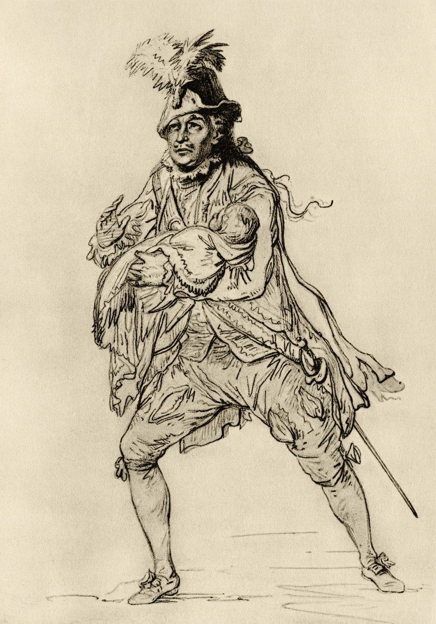 David Garrick w roli Don Juana autorstwa Philippe Jacques de Loutherbourg